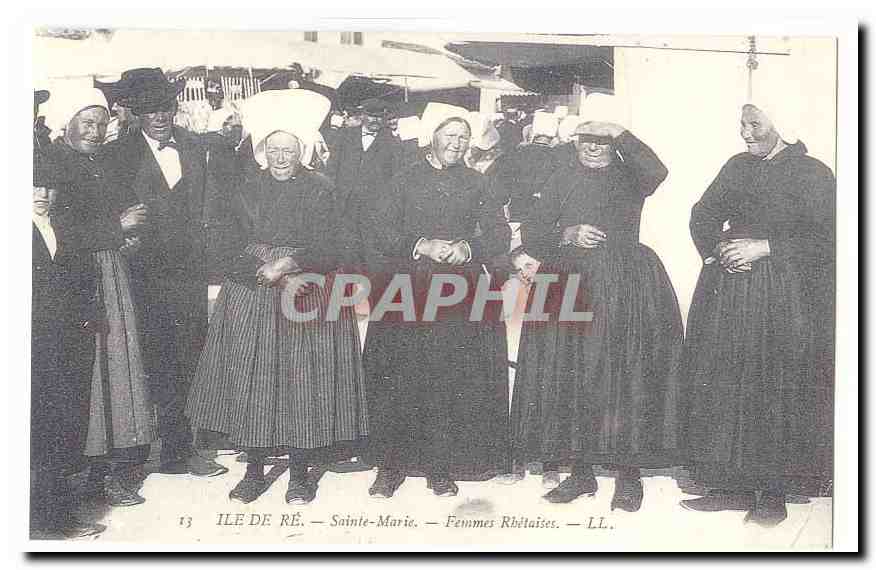 Ile de Re CPA Sainte Marie Femmes rhetaises (Reproduction)