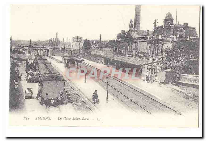 Amiens CPA La gare Saint Roch (Reproduction)