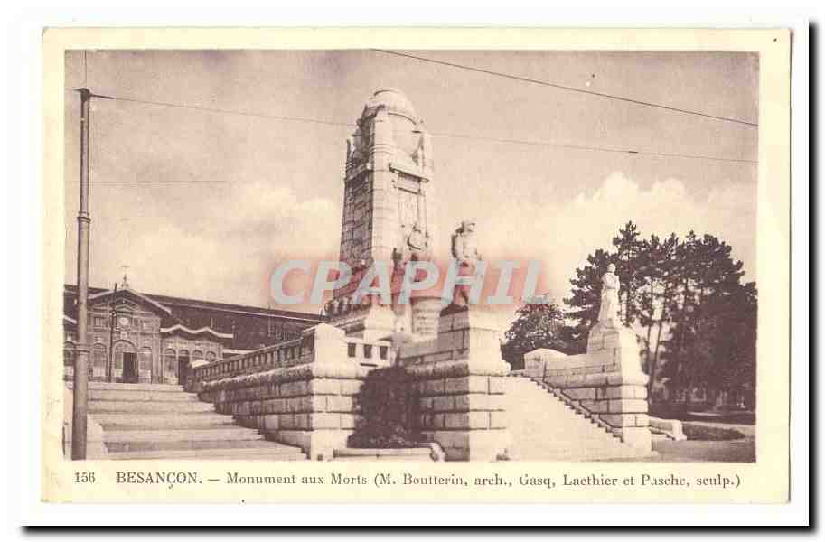 Besançon — Monument aux Morts — M. Boutherin, arch., Gasq, Laethier et Pasche, sculps.