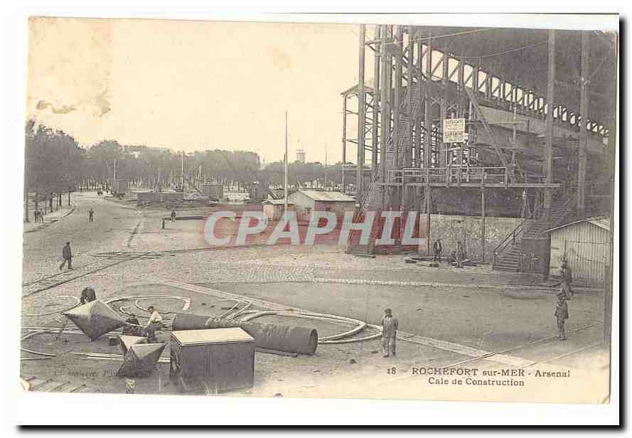 Rochefort sur Mer CPA Arsenal Cale de construction