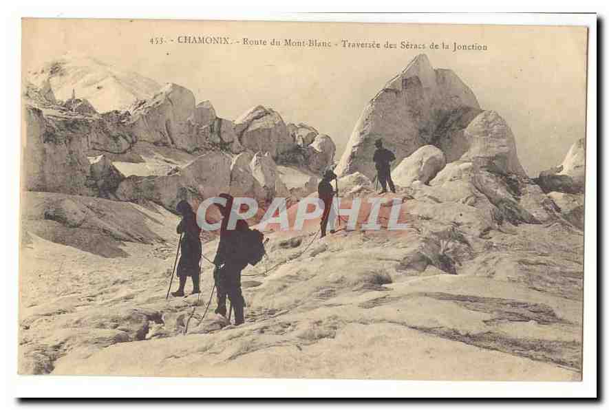 Chamonix — Route du Mont-Blanc — Traversée des Séracs de la Jonction — n° 455