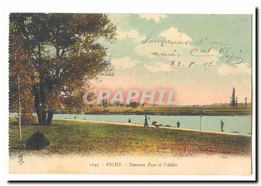 Vichy CPA Nouveau parc et l'Allier