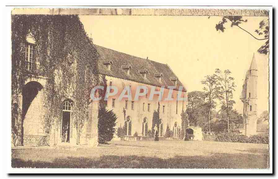Asnieres sur Oise CPA Abbaye de Beaumont Vue generale (cote Est)