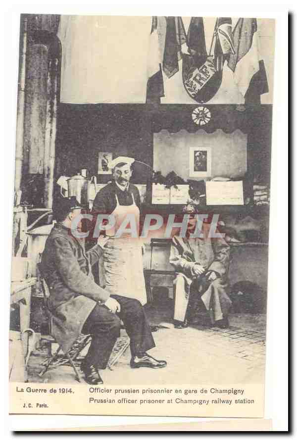 Officier prussien prisonnier — gare de Champigny — J.C. Paris