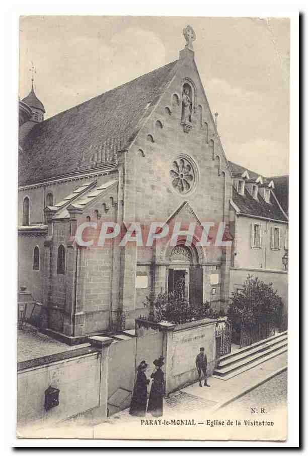 Paray le Monial CPA Eglise de la visitation