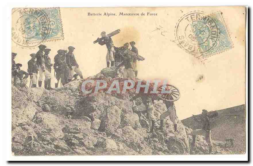 Batterie Alpine — Manœuvre de Force — Éditeur non identifié