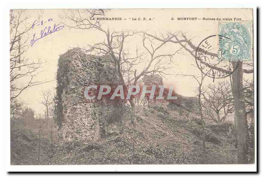 Montfort CPA Ruines du vieux fort