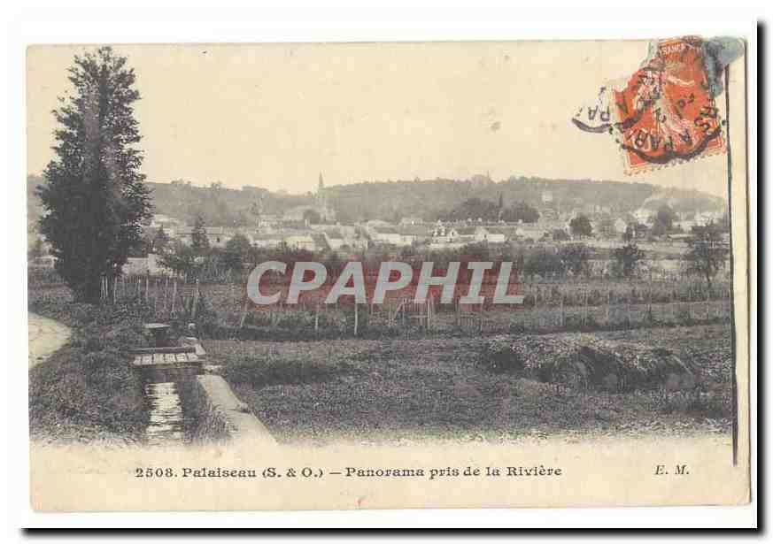 Palaiseau CPA Panorama pris de la Riviere