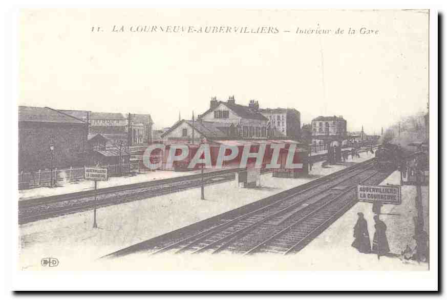 La Courneuve Aubervilliers CPA Interieur de la gare (reproduction)