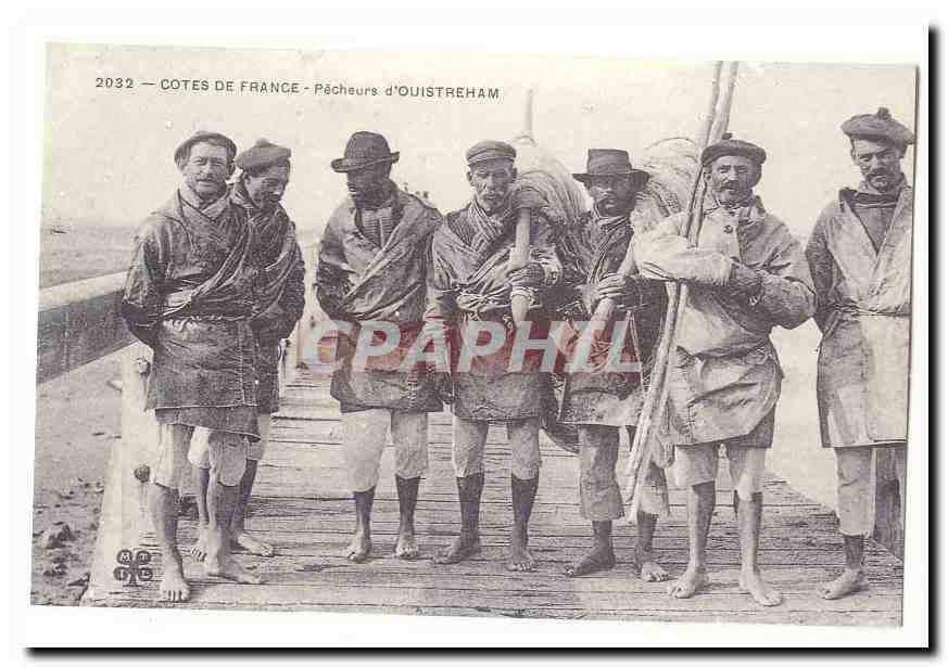 Cotes de France CPA Pecheurs d'Ouistreham (reproduction)