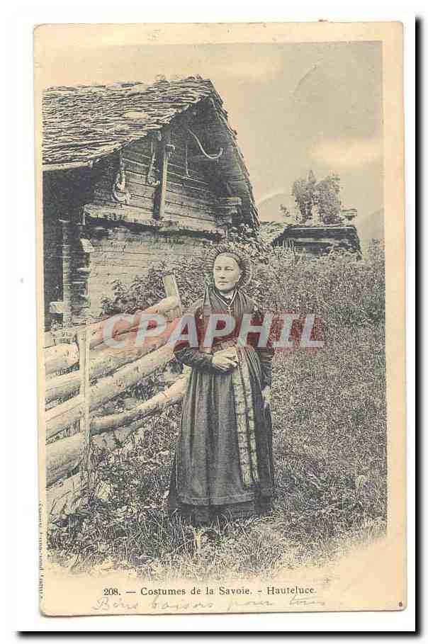 Hauteluce (SAvoie) CPA Costumes de la SAvoie