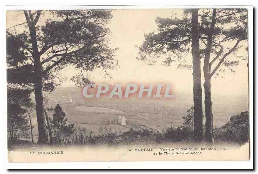 Mortain CPA Vue sur la vallee de Barenton prise de la chapelle Saint Michel