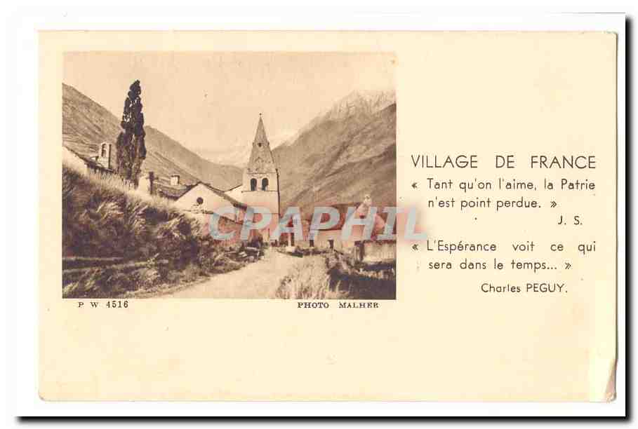 CPA Village de France Peguy