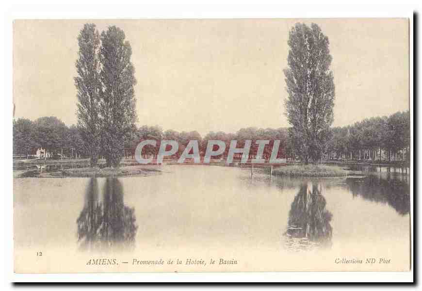 Amiens CPA Promenade de la Hotoie le bassin