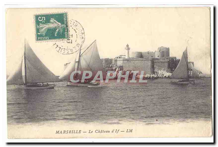Marseille CPA Le chateau d'if (bateau)