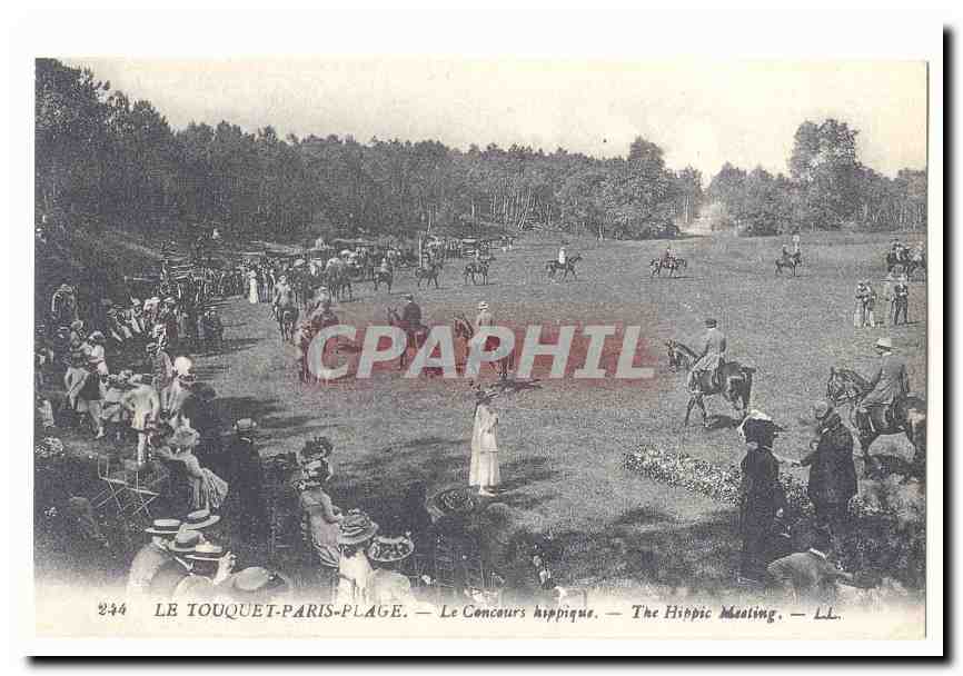 Le Touquet Paris Plage CPA Le concours hippique (reproduction)