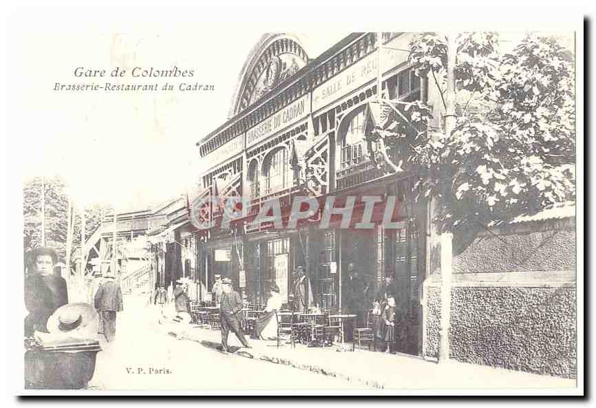 Garde de Colombes CPA Brasserie Restaurant du cadran (reproduction)