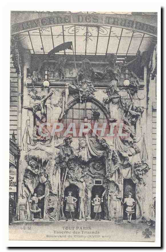 Tout Paris CPA Taverne des truands Boulevard de Clichy (reproduction)