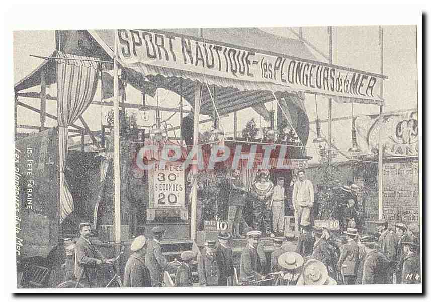Fete foraine CPA Sport nautique les plongeurs de la mer (reproduction)