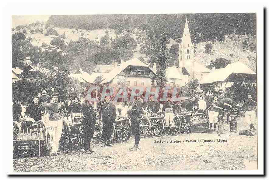 CPA Batterie alpine a Vallouise (Hautes Alpes) (reproduction)