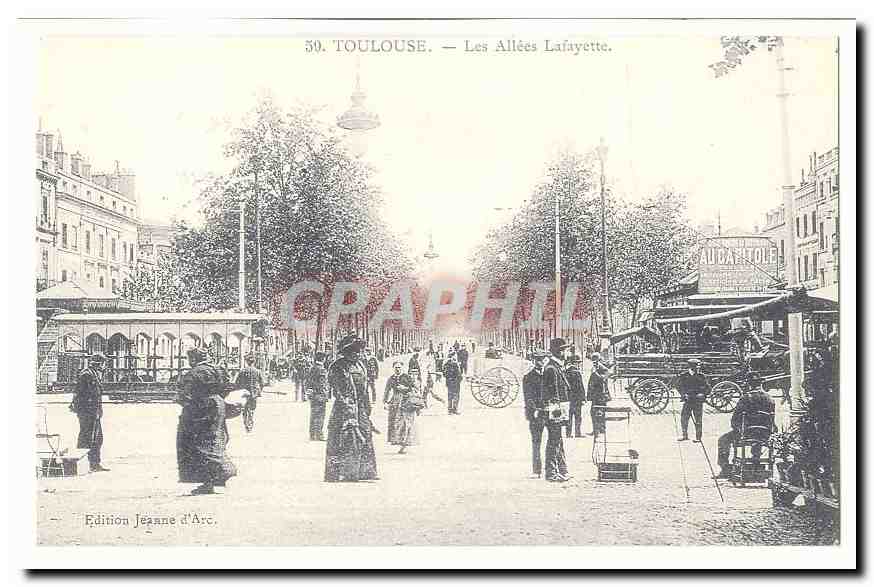 Toulouse CPA Les allees Lafayette (reproduction)