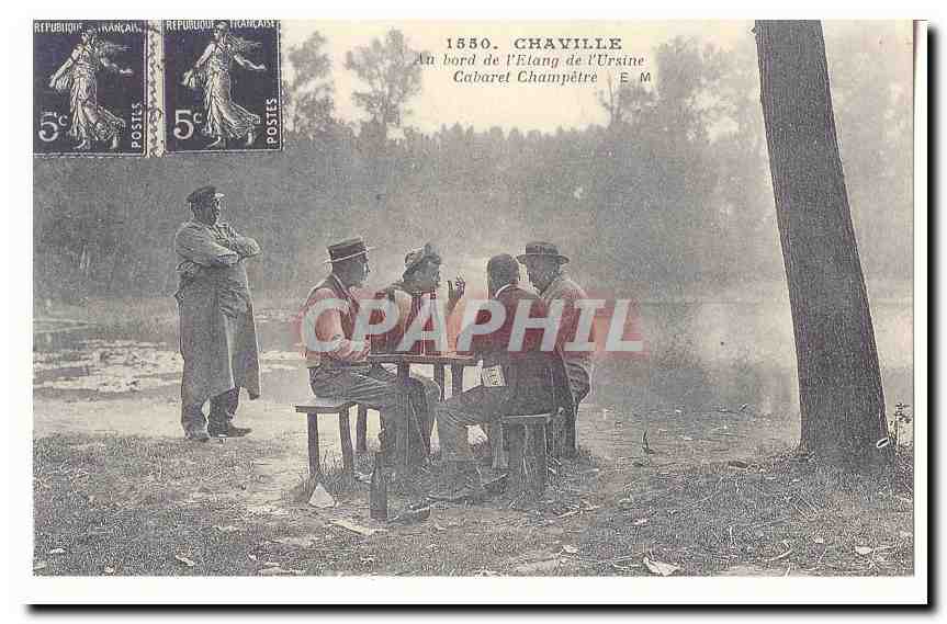 Chaville CPA Au bord de l'etang de l'Ursine Cabaret Champetre (reproduction)