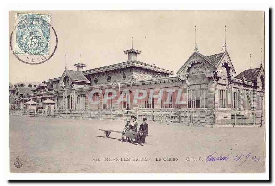 Mers les Bains CPA Le casino (animee)