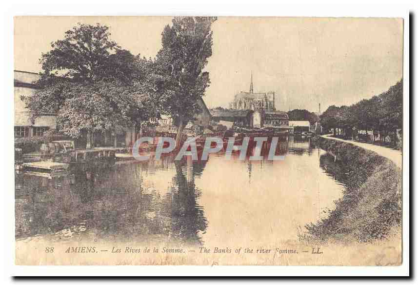 Amiens CPA Les rives de la Somme