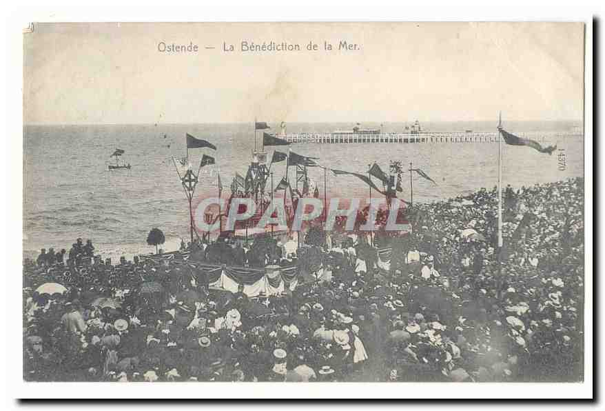 Ostende CPA La benediction de la mer