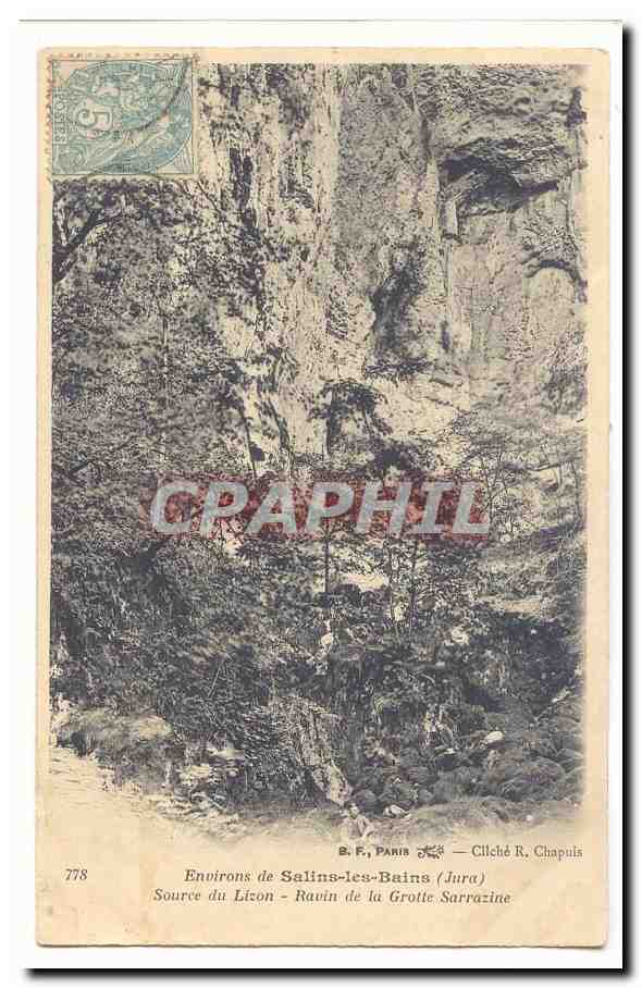 Source du Lizon - Ravin de la Grotte Sarrazine — Environs de Salins-les-Bains (Jura) — Cliché R. Chapuis
