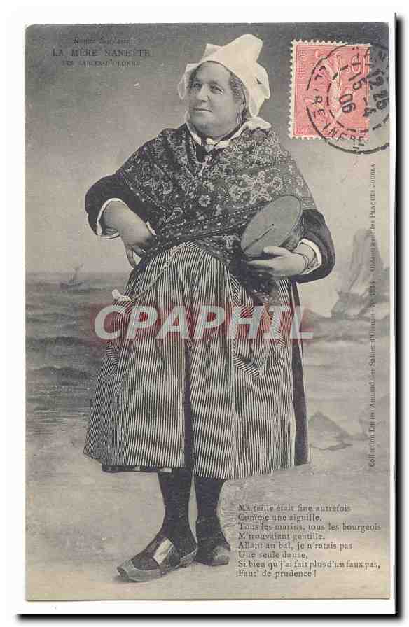 CPA La mere nanette Les Sables d'Olonne