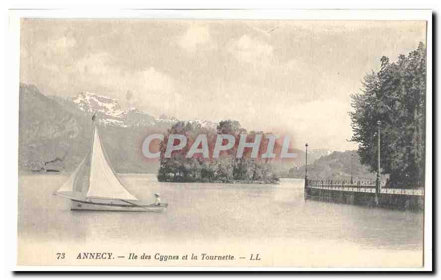 Annecy CPA Ile des cygnes et la Tournette (volilier)