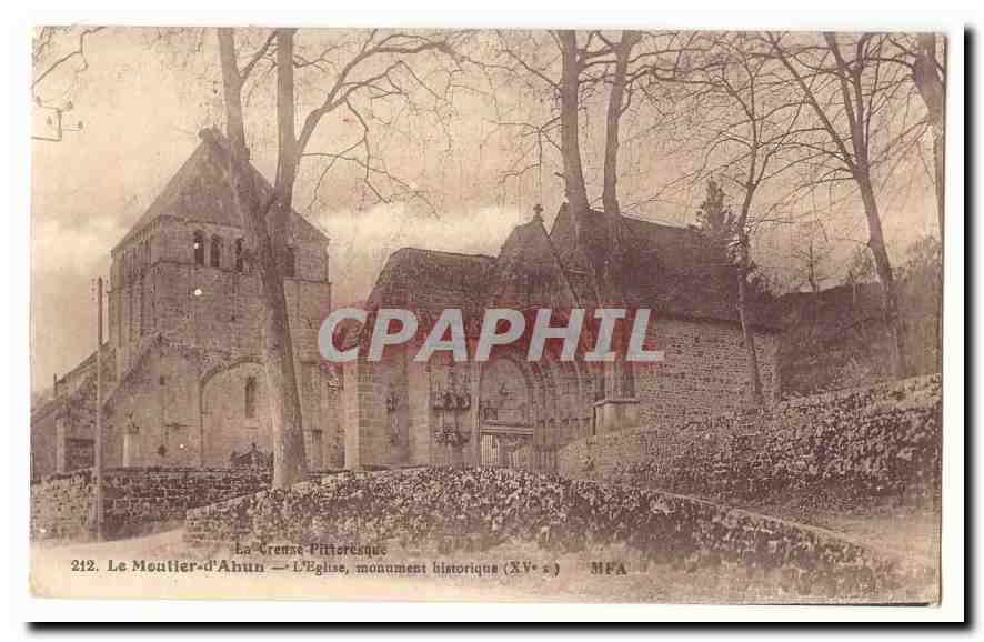 Le Montier-d'Ahun — L'Église, monument historique (XVe s.) — MPA