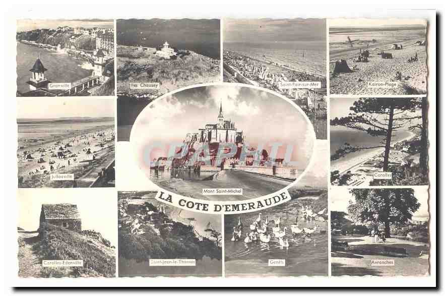 La Côte d'Émeraude — Mont Saint-Michel, Granville, Saint-Pair-sur-Mer, et autres sites — éditeur Graphphil