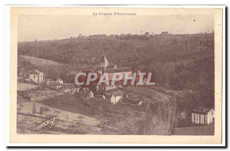 La Creuse pittoresque CPA Vue d'ensemble du village de Gargilesse