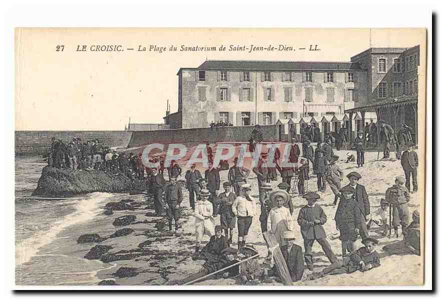 Le Croisic — Der Strand des Sanatoriums Saint-Jean-de-Dieu — LL.