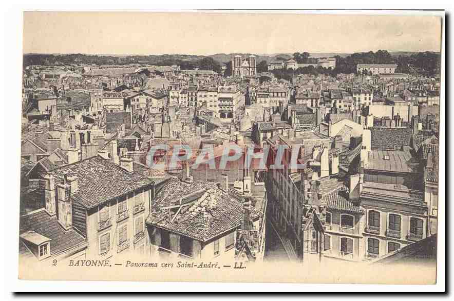 Bayonne CPA Panorama vers Saint Andre