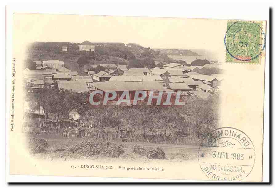 Diégo Suarez — Vue générale d'Antsirane — Phot. Gollambeaouen Carrins