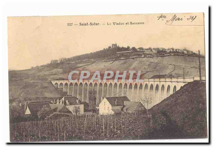 Saint Satur CPA Le viaduc et Sancerre