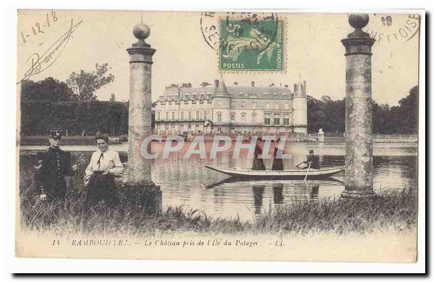 Rambouillet — Le Château pris de l'île du Polager — 14