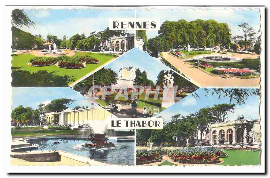 Rennes — Le Thabor — vue panoramique du parc