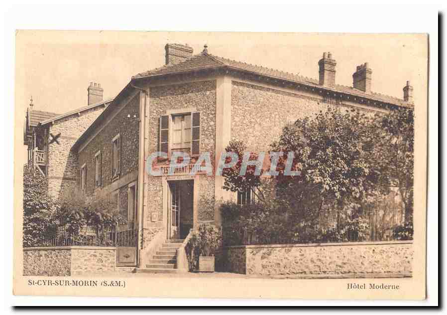St Cyr sur Morin CPA Hotel moderne