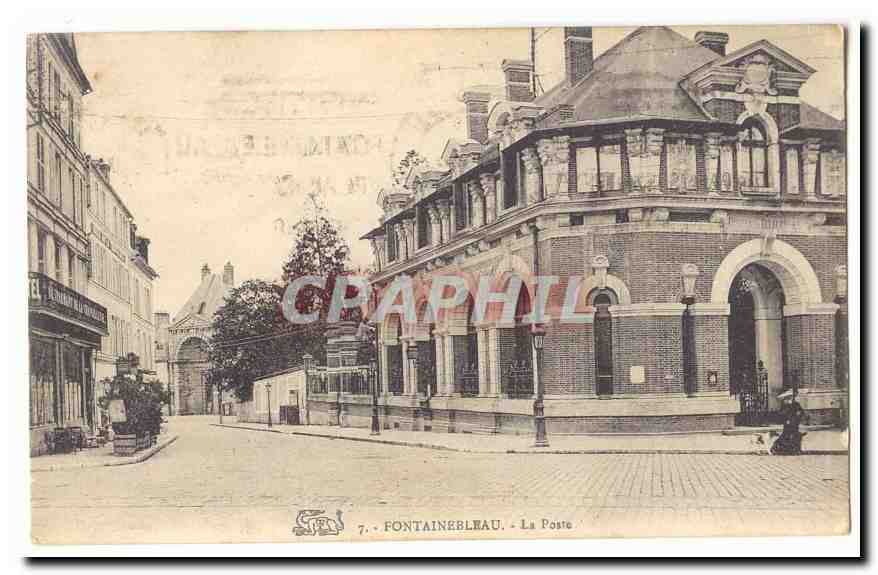 Fontainebleau — La Poste — Graphil - Recto