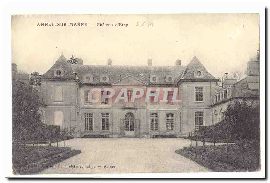 Annet sur MArne CPA chateau d'Etry
