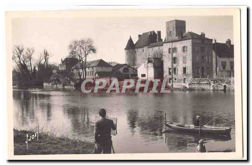 Nemours CPM Les rives du Loing et le chateau