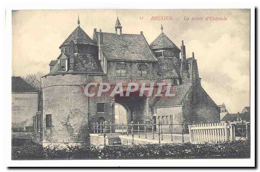 Bruges CPA La porte d'Ostende