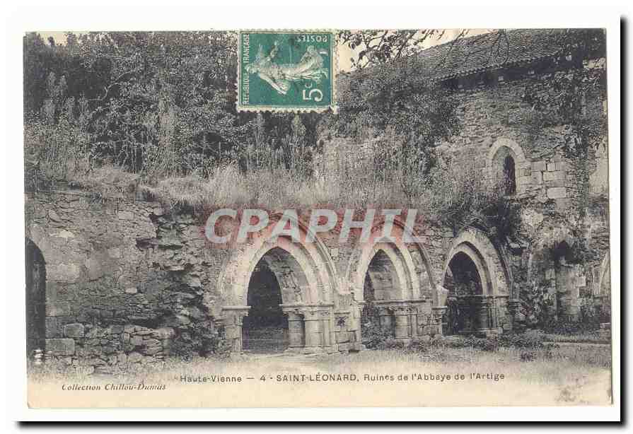 Saint Leonard CPA Ruines de l'abbaye de l'Artige