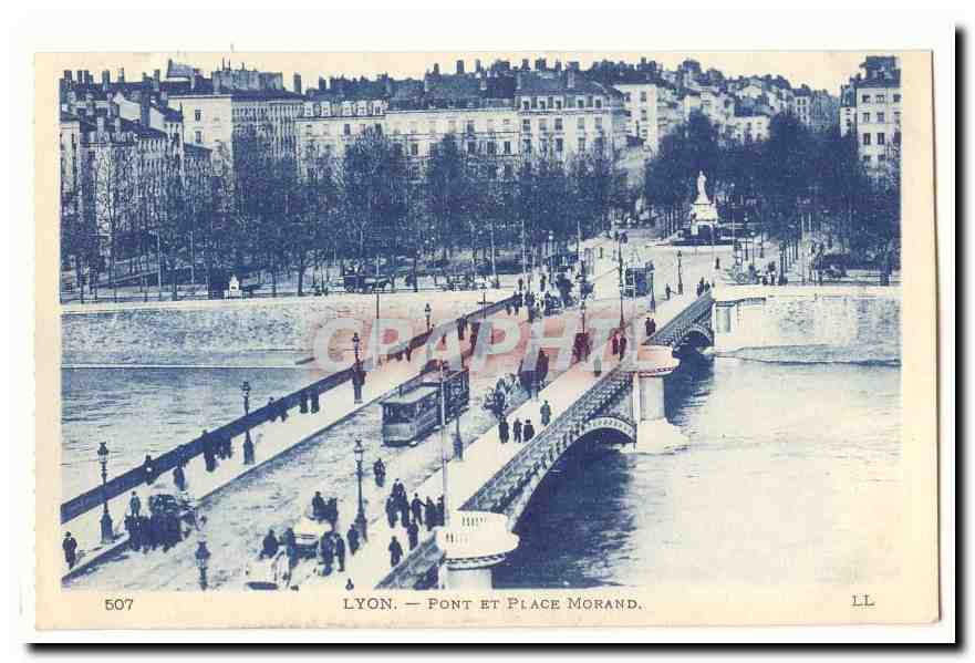 Lyon CPA Pont et place Morand