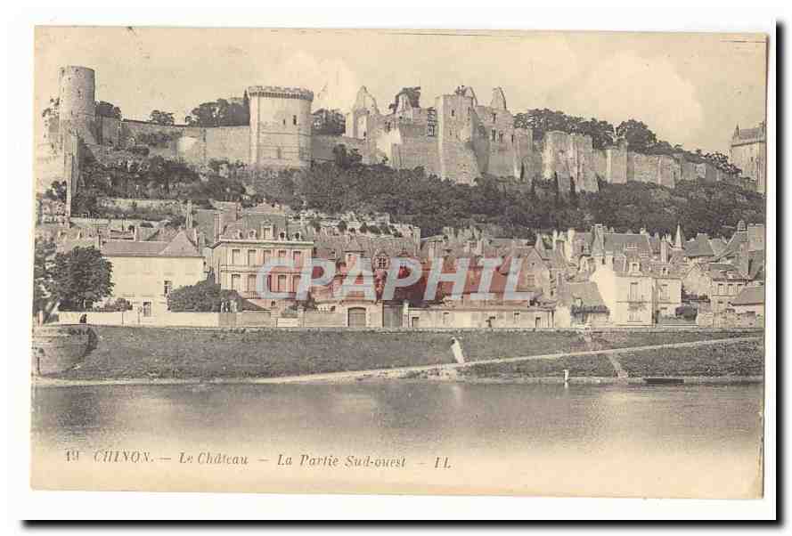 Chinon — Le Château — La Partie Sud-ouest — Éditeur FL