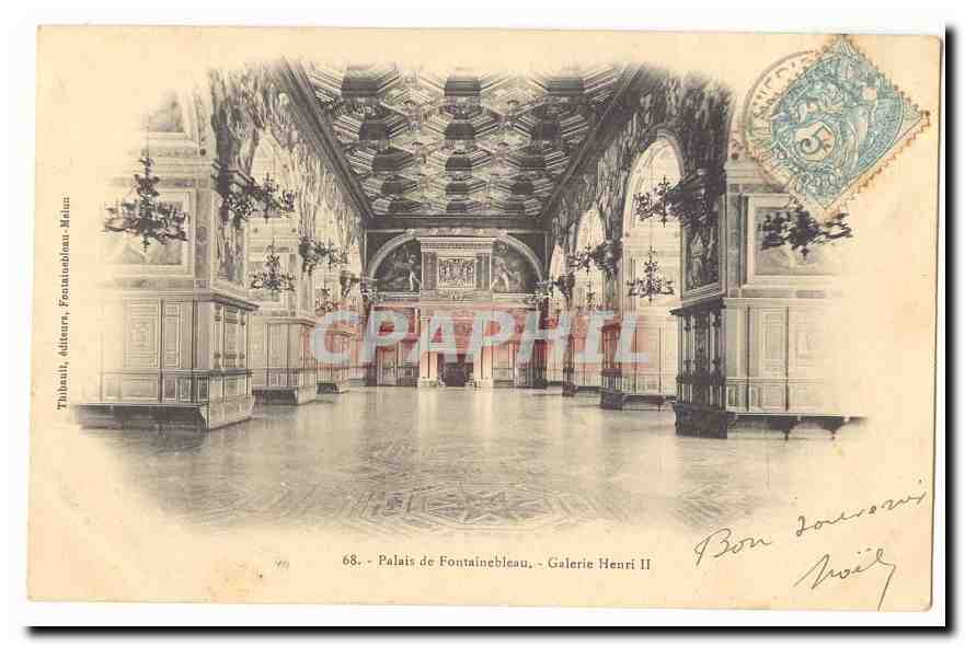 Schloss Fontainebleau - Galerie Henri II — Verlag Thibault, Fontainebleau